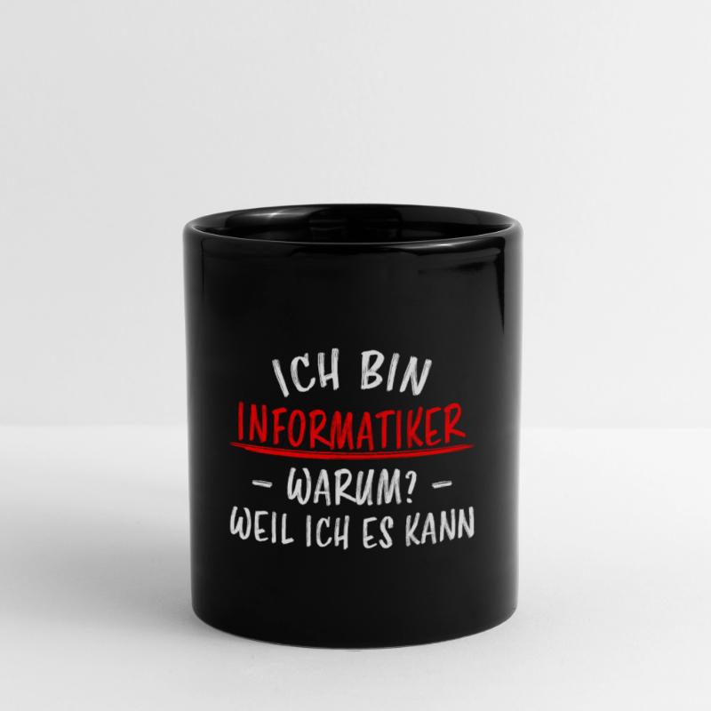 Informatiker Lustig Spruch Programmierer Geschenk Tasse einfarbig