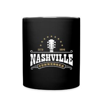 Nashville Music City Tennessee États-Unis Mélomanes - Mug uni - noir - Devant