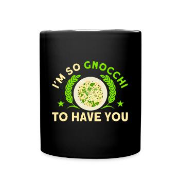 Nudeln Nudel Liebhaber Lasagne Spaghetti Geschenk - Tasse einfarbig - Schwarz - Vorne