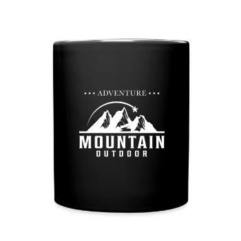 Aventure Montagne Outdoor Montagnes Amoureux de la nature - Mug uni - noir - Devant