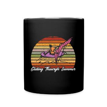 Surfer Windsurfer Windsurfen Surfen Geschenk - Tasse einfarbig - Schwarz - Vorne