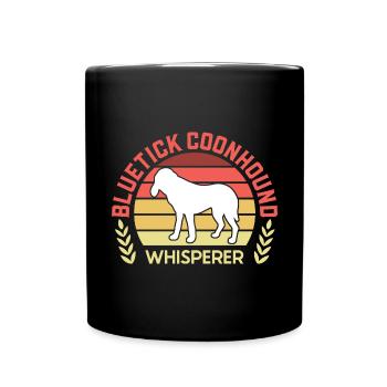 Bluetick Coonhound Gift Funny Saying - Full Colour Mug - black - Front
