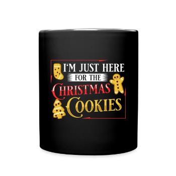 Biscuits de Noël Biscuits Cuisson Biscuits de Noël - Mug uni - noir - Devant