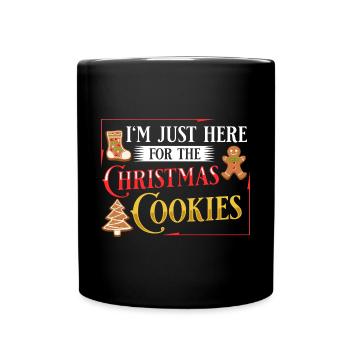 Biscuits de Noël Biscuits Cuisson Biscuits de Noël - Mug uni - noir - Devant