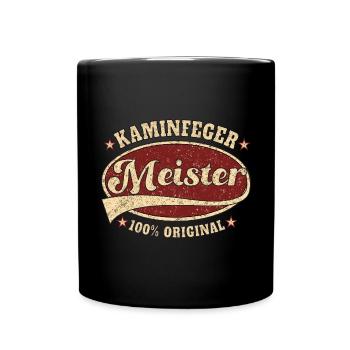 Kaninfeger Meister 100 % original - Tasse einfarbig - Schwarz - Vorne