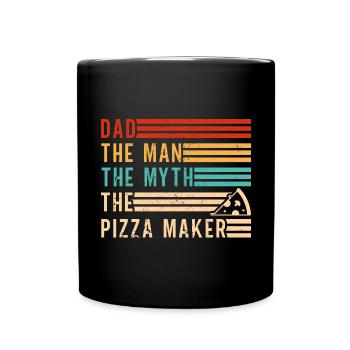 Pizza Baker Pizza Lovers Pizza Gift - Full Colour Mug - black - Front