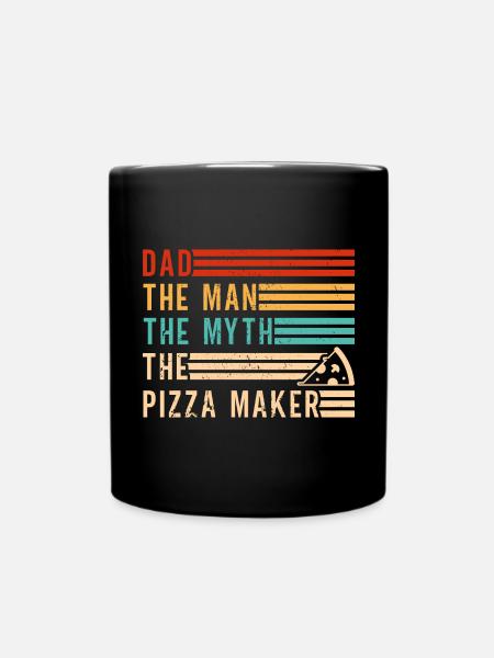 Pizzabäcker Pizzaliebhaber Pizza Geschenk - Tasse einfarbig - Schwarz