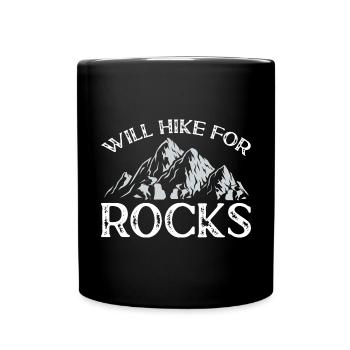 Rockhound Geology Rock Collecting Stone Collectors - Full Colour Mug - black - Front