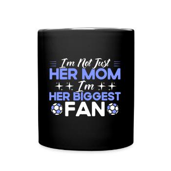 Sports Fan Soccer Soccer Mom Gift - Full Colour Mug - black - Front