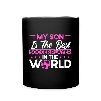 Football Maman Sports Fan Football Cadeau - Mug uni - noir - Devant