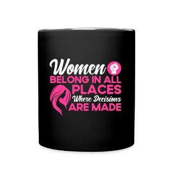 Feminismus Rechte der Frauen Feministisch Geschenk - Tasse einfarbig - Schwarz - Vorne