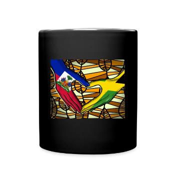 Haiti Haitian Jamaica Combination I Gift - Full Colour Mug - black - Front