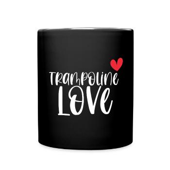 Trampoline Love Jumping Fitness Gift - Full Colour Mug - black - Front