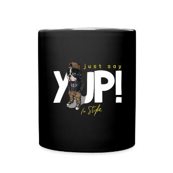 Cool Bulldog Dogs Idée cadeau - Mug uni - noir - Devant