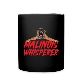 Malinois Belgian Shepherd Mechelaar Dog - Full Colour Mug - black - Front