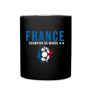France supporters équipe footbalL 2022 - Mug uni - noir - Devant