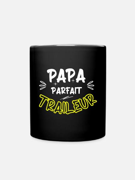 Papa parfait traileur / running / cadeau - Mug uni - noir