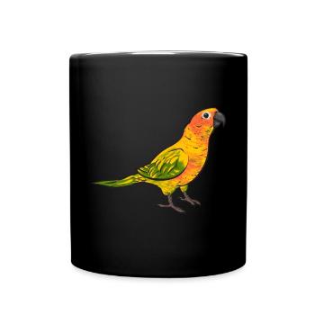 Molina Perruche Perroquet Oiseau Perruche Soleil - Mug uni - noir - Devant