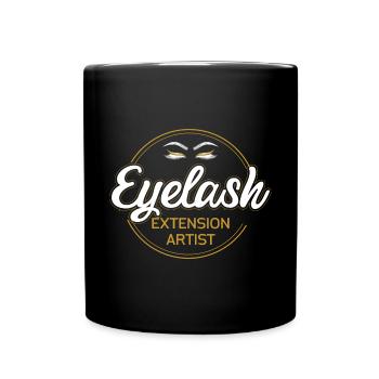 Eyelash Extension Artist - Full Colour Mug - black - Front