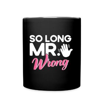 Ex Partner Scheidung Auflösung der Ehe Geschenk - Tasse einfarbig - Schwarz - Vorne