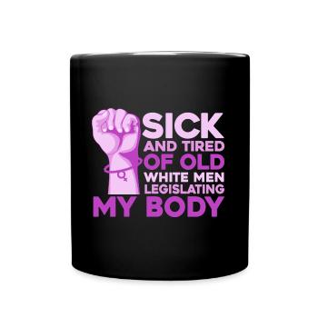 Égalité des sexes Égalité des sexes - Mug uni - noir - Devant