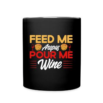 Arepas Arepa Cadeau alimentaire vénézuélien - Mug uni - noir - Devant