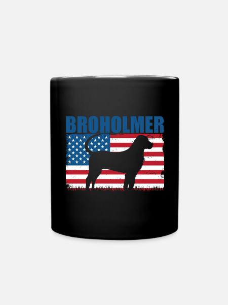Broholmer - Tasse einfarbig - Schwarz