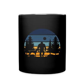 Chien GSP allemand à poil court - Mug uni - noir - Devant