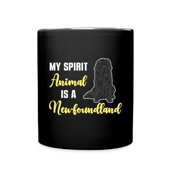 Terre-Neuve Chien de Terre-Neuve - Mug uni - noir - Devant