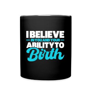 Obstétricien Sage-femme Doula Cadeau - Mug uni - noir - Devant