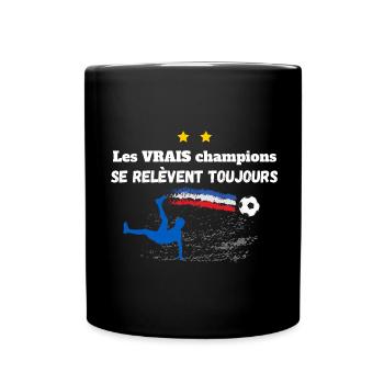 Maillot supporter football 2022 fan de foot - Mug uni - noir - Devant