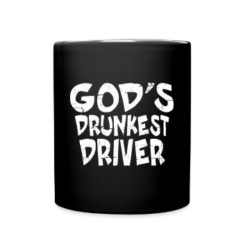 God's Drunkest Driver 7 - Full Colour Mug - black - Front