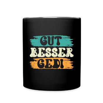 Gut Besser Gedi Taufged Firmgedi - Tasse einfarbig - Schwarz - Vorne