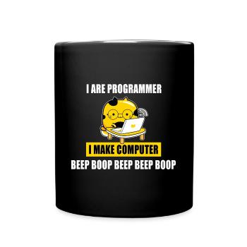 Je suis programmeur - Mug uni - noir - Devant