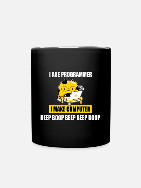 Ich bin Programmierer - Tasse einfarbig - Schwarz