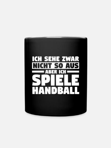 Handballspieler Handballer Handballverein Handball - Tasse einfarbig - Schwarz