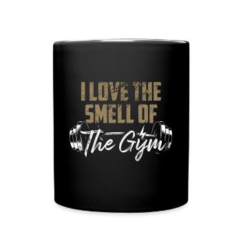 Fitness Haltérophilie J’aime l’odeur du gymnase - Mug uni - noir - Devant