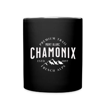 Chamonix Premium Trail Mont Blanc coul - Mug uni - noir - Devant