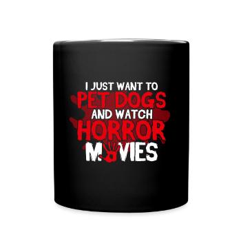 Horror Movie Spooky Movies Slasher Movie Gift - Full Colour Mug - black - Front