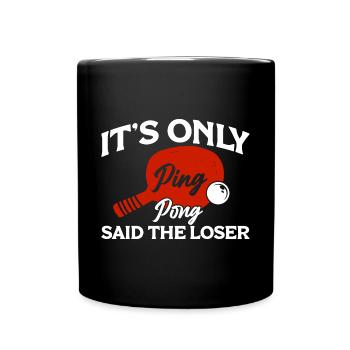 Joueur de Ping Pong Entraîneur de Tennis de Table Ping Pong - Mug uni - noir - Devant