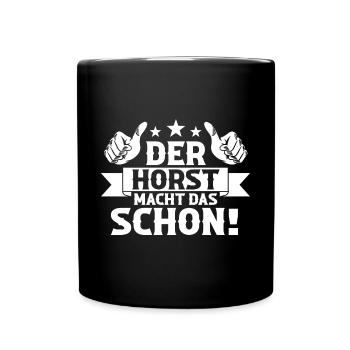 Horst - Tasse einfarbig - Schwarz - Vorne