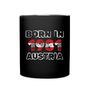 Austria 1981 - Full Colour Mug - black - Front