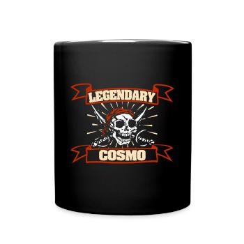 Tête de pirate Cosmo - Mug uni - noir - Devant