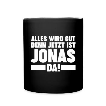 Jonas - Tasse einfarbig - Schwarz - Vorne