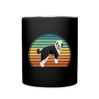 Sheepadoodle Doodle Dog - Full Colour Mug - black - Front