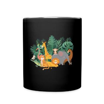 Cute Zoo Animal Lovers Zoo Tour - Full Colour Mug - black - Front