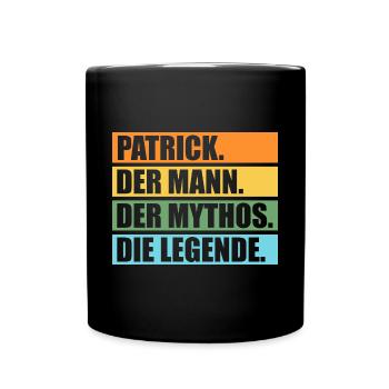 Patrick - Tasse einfarbig - Schwarz - Vorne