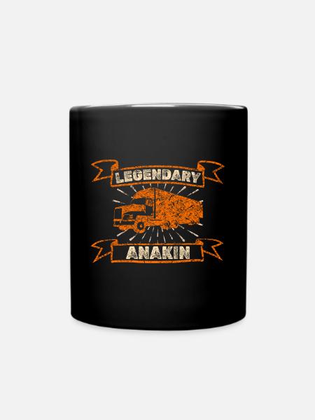 LKW Brummi Trucker Anakin - Tasse einfarbig - Schwarz
