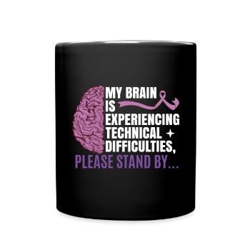 Epilepsy Awareness Designs for Men - Full Colour Mug - black - Front