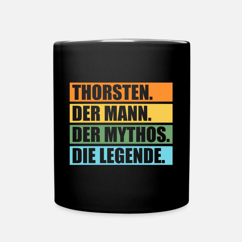Thorsten - Tasse einfarbig - Schwarz